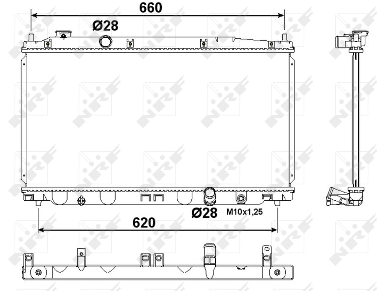 NRF 53194 радиатор,...