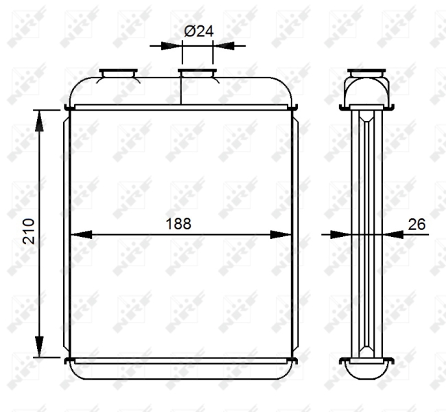 NRF 53215 Scambiatore calore, Riscaldamento abitacolo