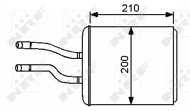 NRF 53244 Hőcserélő, belső...