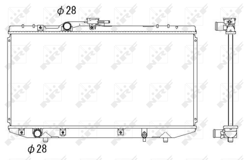 NRF 53269 радиатор,...