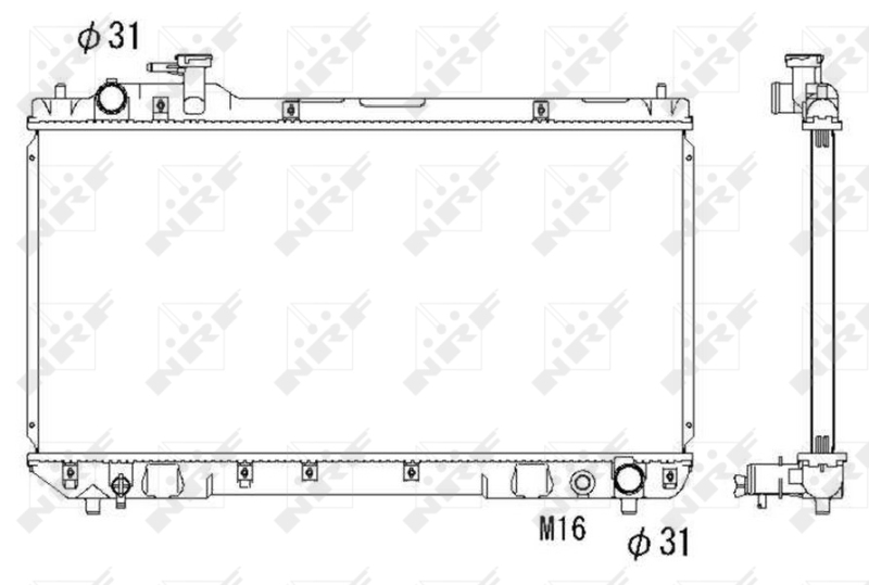 NRF 53275 радиатор,...