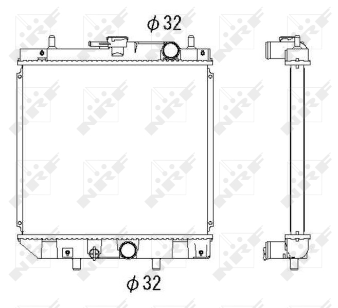 NRF 53276 радиатор,...