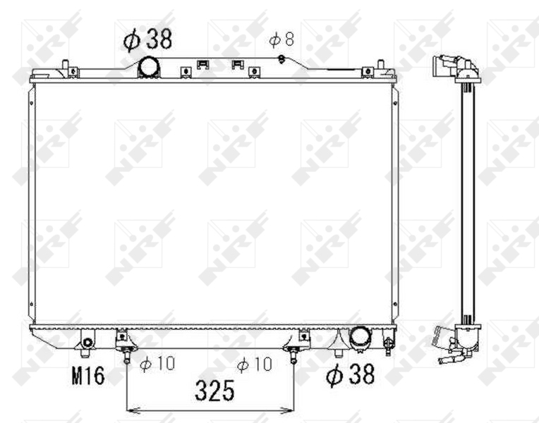 NRF 53319 радиатор,...