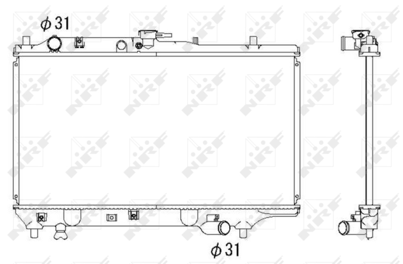 NRF 53322 радиатор,...