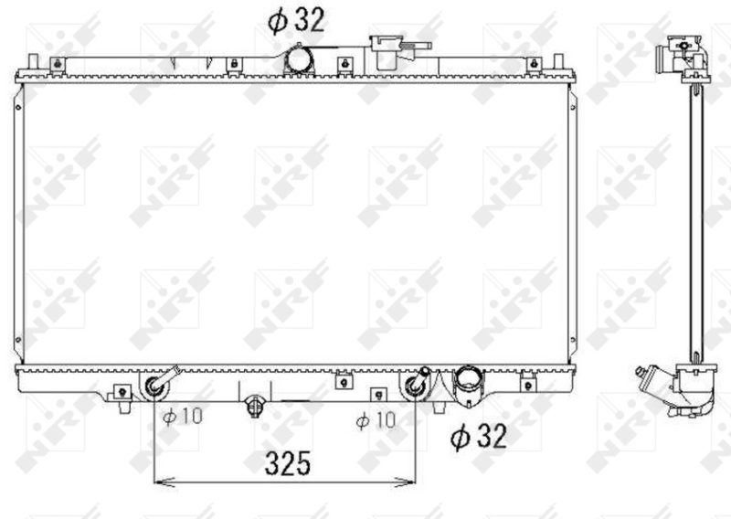 NRF 53328 Radiatore, Raffreddamento motore