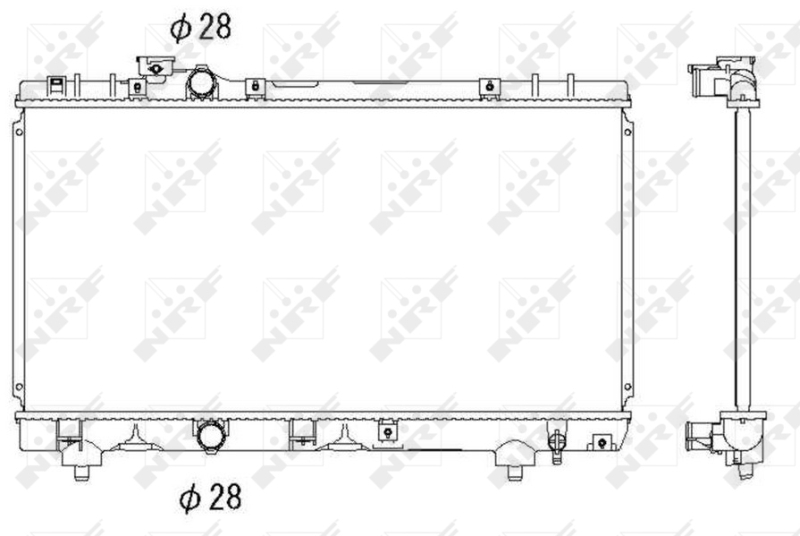 NRF 53338 радиатор,...