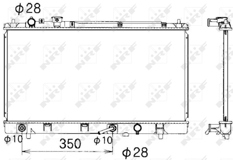 NRF 53340 радиатор,...