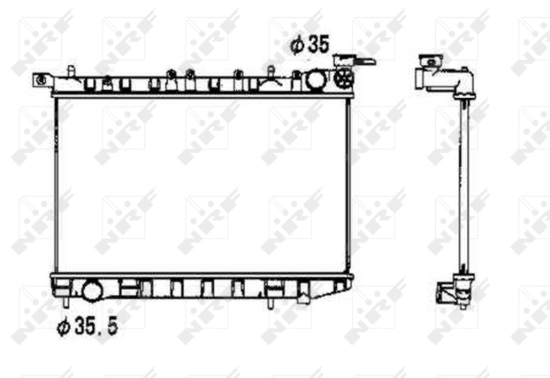 NRF 53341 Radiatore, Raffreddamento motore