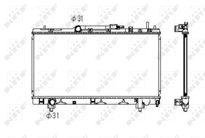 NRF 53347 Radiatore, Raffreddamento motore