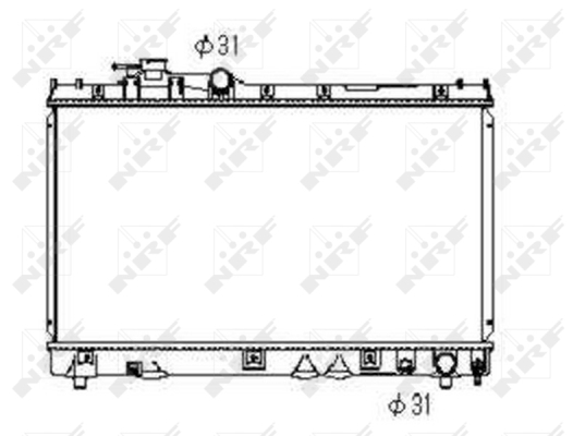 NRF 53352 hűtő, motorhűtés