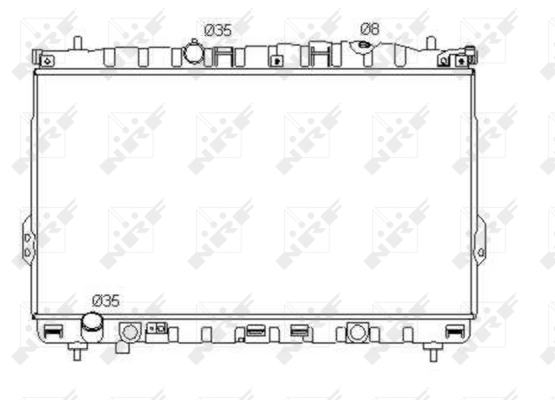 NRF 53353 hűtő, motorhűtés