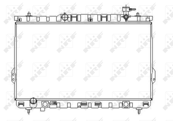 NRF 53357 hűtő, motorhűtés