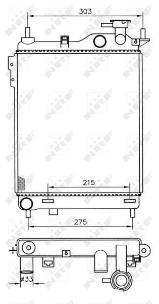 NRF 53359 радиатор,...