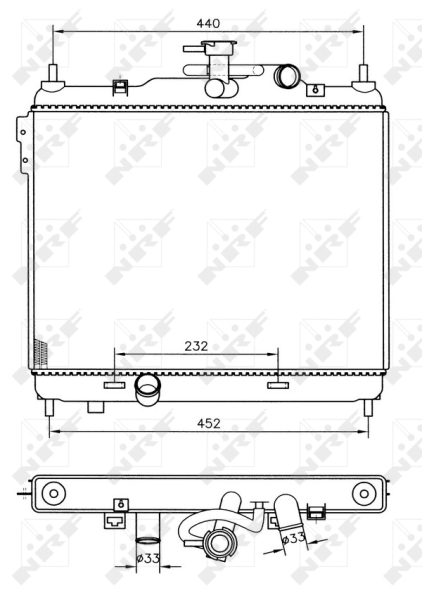 NRF 53360 радиатор,...