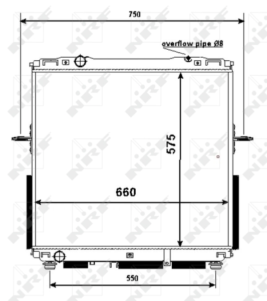 NRF 53367 Radiatore, Raffreddamento motore