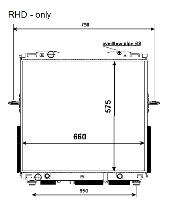 NRF 53368 hűtő, motorhűtés