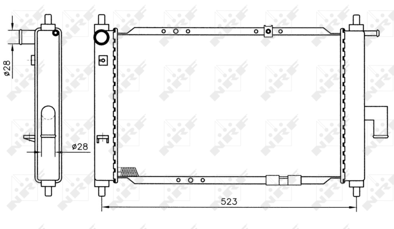 NRF 53375 Radiator, racire...