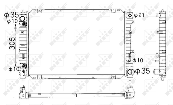 NRF 53378 hűtő, motorhűtés