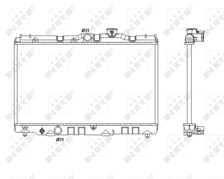 NRF 53399 радиатор,...