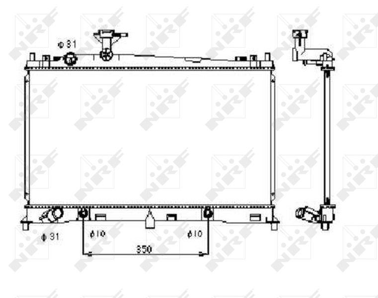 NRF 53410 Radiator, racire...