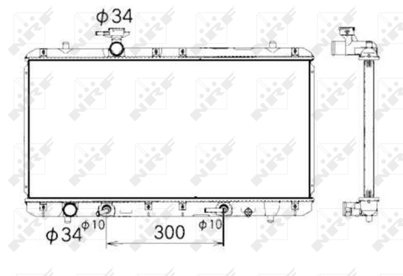 NRF 53429 радиатор,...