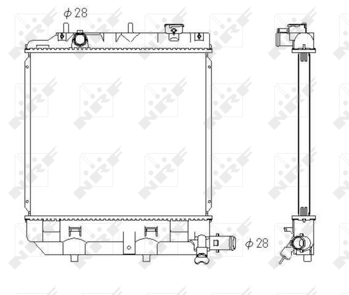 NRF 53433 Radiatore, Raffreddamento motore