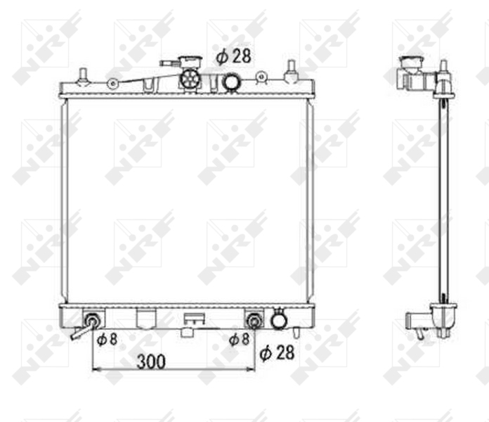 NRF 53535 радиатор,...