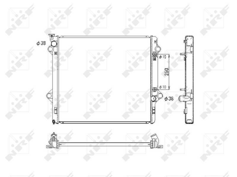 NRF 53575 Radiator, racire...