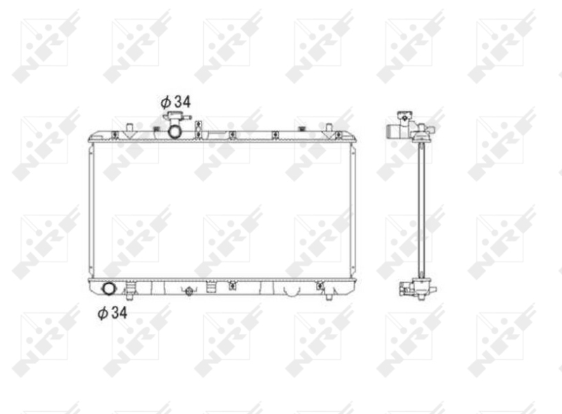 NRF 53581 радиатор,...