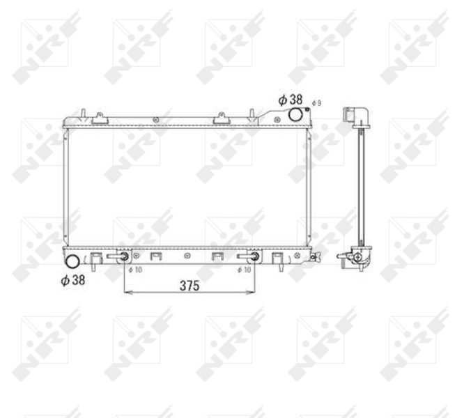 NRF 53596 радиатор,...