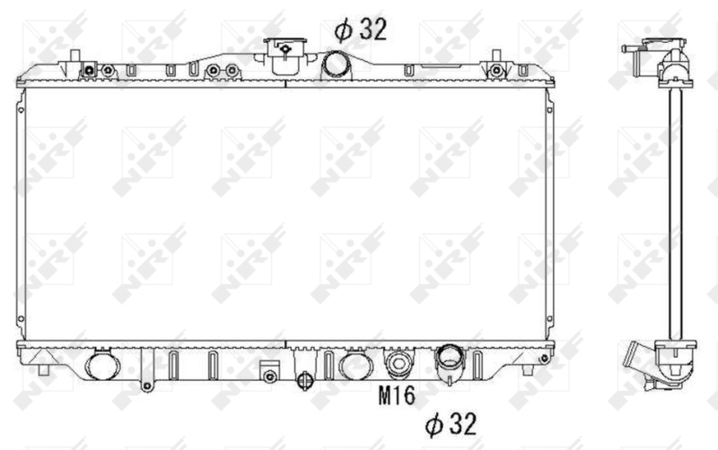 NRF 536352 радиатор,...