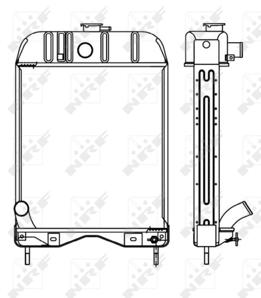 NRF 53654 Radiatore, Raffreddamento motore