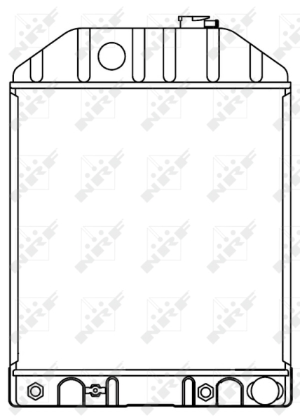 NRF 53661 Radiatore, Raffreddamento motore