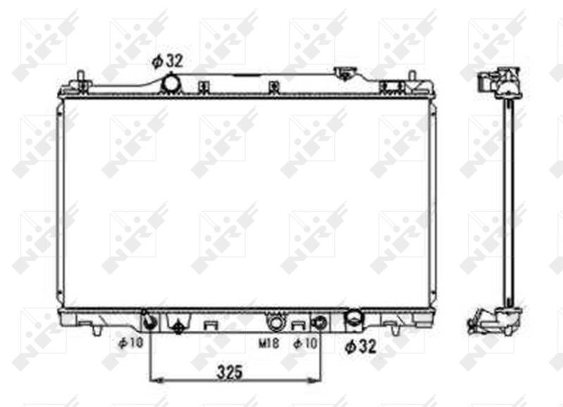 NRF 53679 радиатор,...