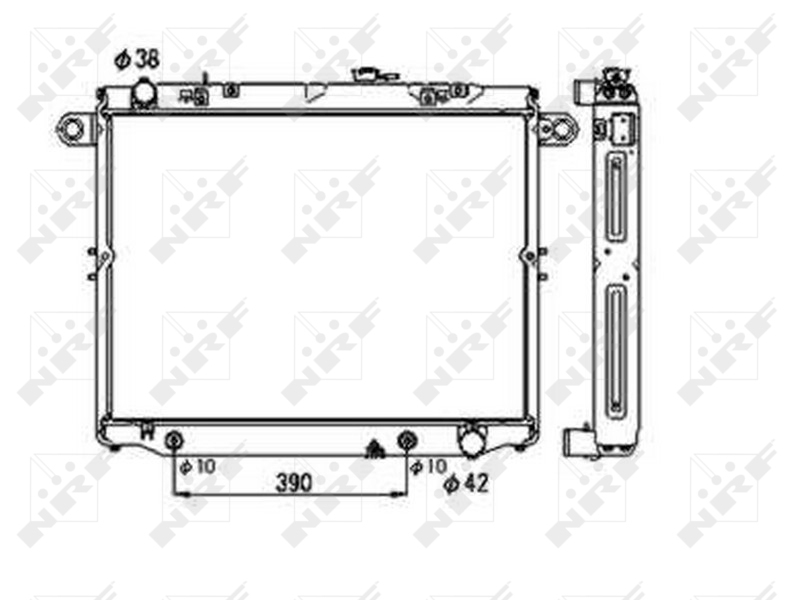 NRF 53706 радиатор,...