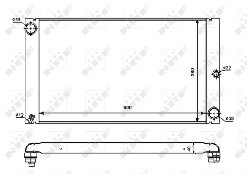 NRF 53725 Radiator, racire...