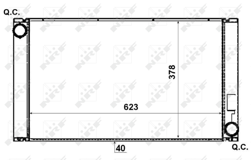 NRF 53731 Radiatore, Raffreddamento motore