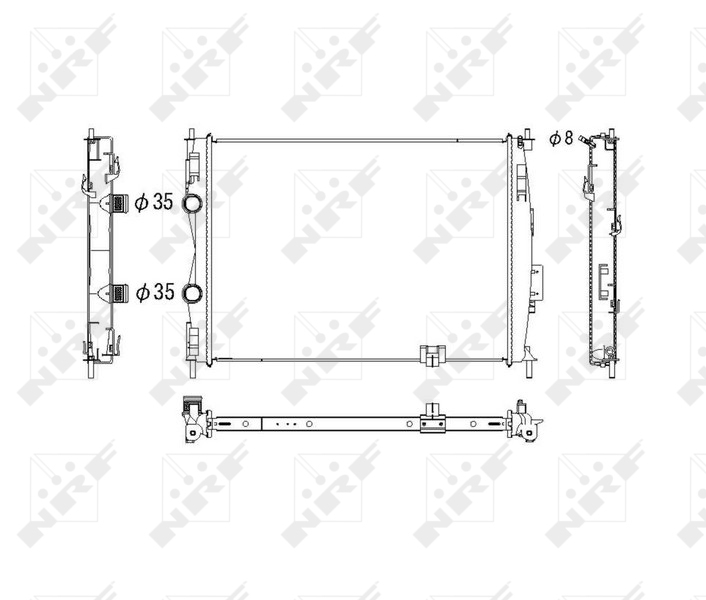 NRF 53755 Radiator, racire...