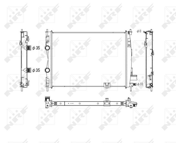 NRF 53756 Radiator, racire...