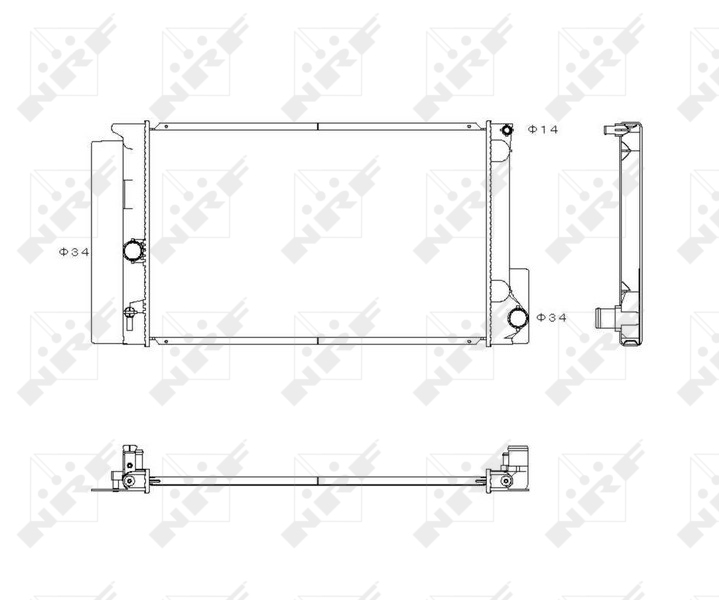 NRF 53763 Radiator, racire...