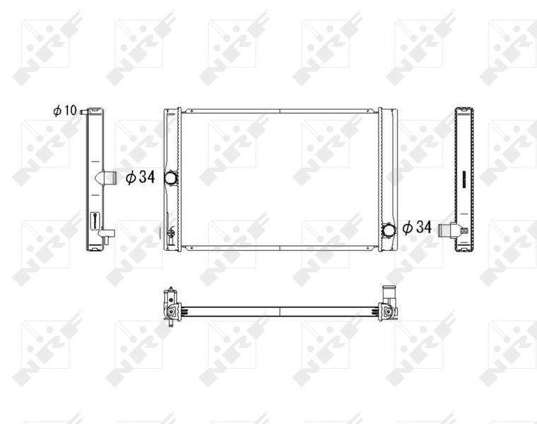 NRF 53764 радиатор,...