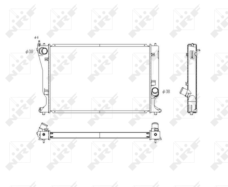 NRF 53768 Radiator, racire...