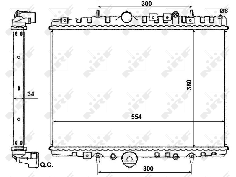 NRF 53787 Radiatore, Raffreddamento motore-Radiatore, Raffreddamento motore-Ricambi Euro