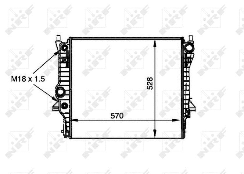 NRF 53805 радиатор,...