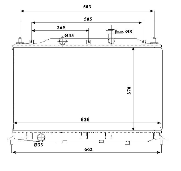 NRF 53822 Radiator, racire...