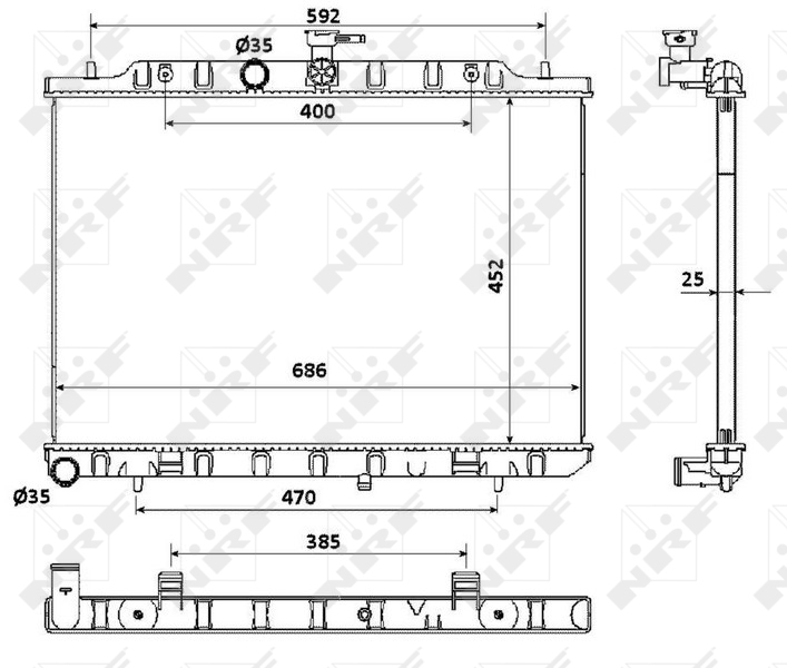 NRF 53911 Radiator, racire...