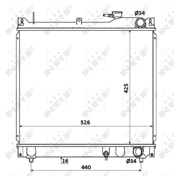 NRF 53913 Radiator, racire...