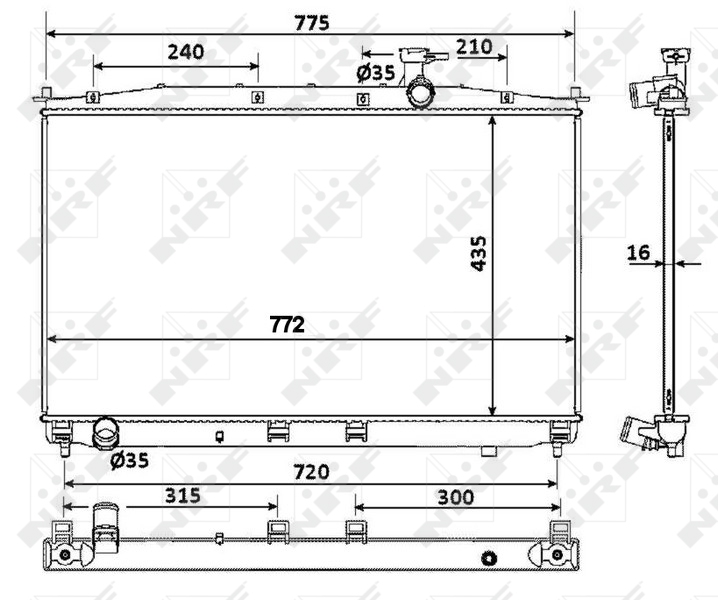 NRF 53942 Radiator, racire...