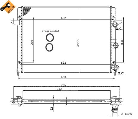 NRF 53959 Radiator, engine cooling