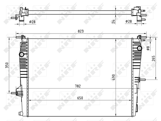 NRF 53965 hűtő, motorhűtés